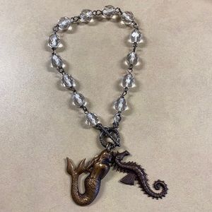 Mermaid & seahorse new Crystal beaded bracelet.